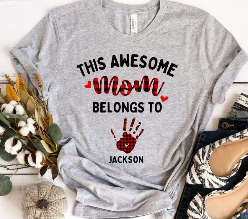 This Awesome Mom Belongs To Personalized Top
