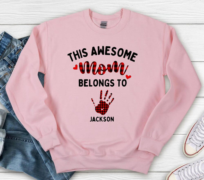 This Awesome Mom Belongs To Personalized Top