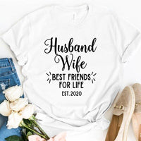 Husband Wife Best Friend for Life Tee