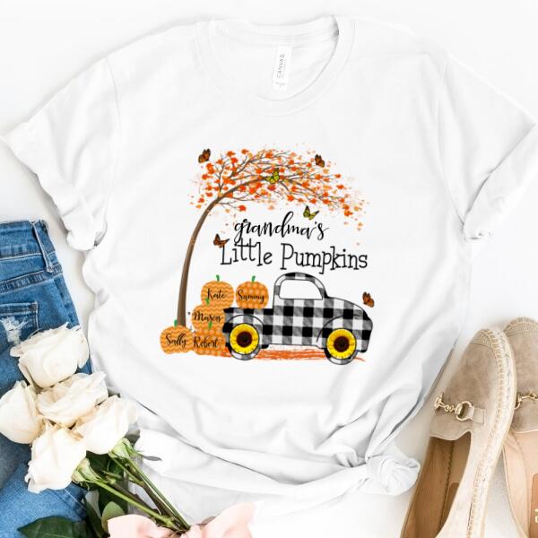 Grandmas Little Pumpkins Personalized Top