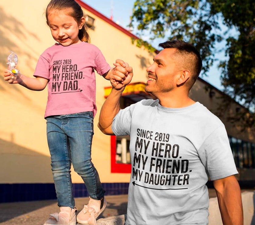 My Friend My Hero My Dad/Son/Daughter Personalized T-shirt