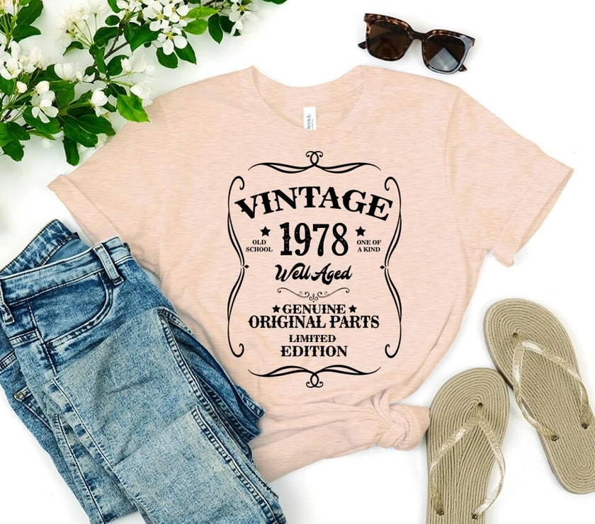 Personalized Vintage Birthday Shirt Well Aged Tee