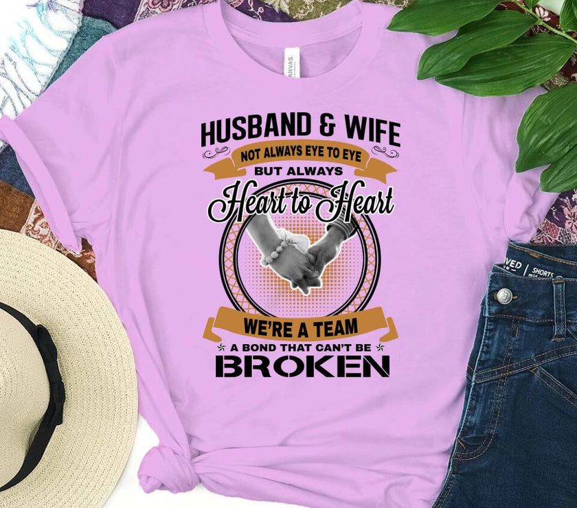 Husband & Wife - Heart To Heart T-Shirt