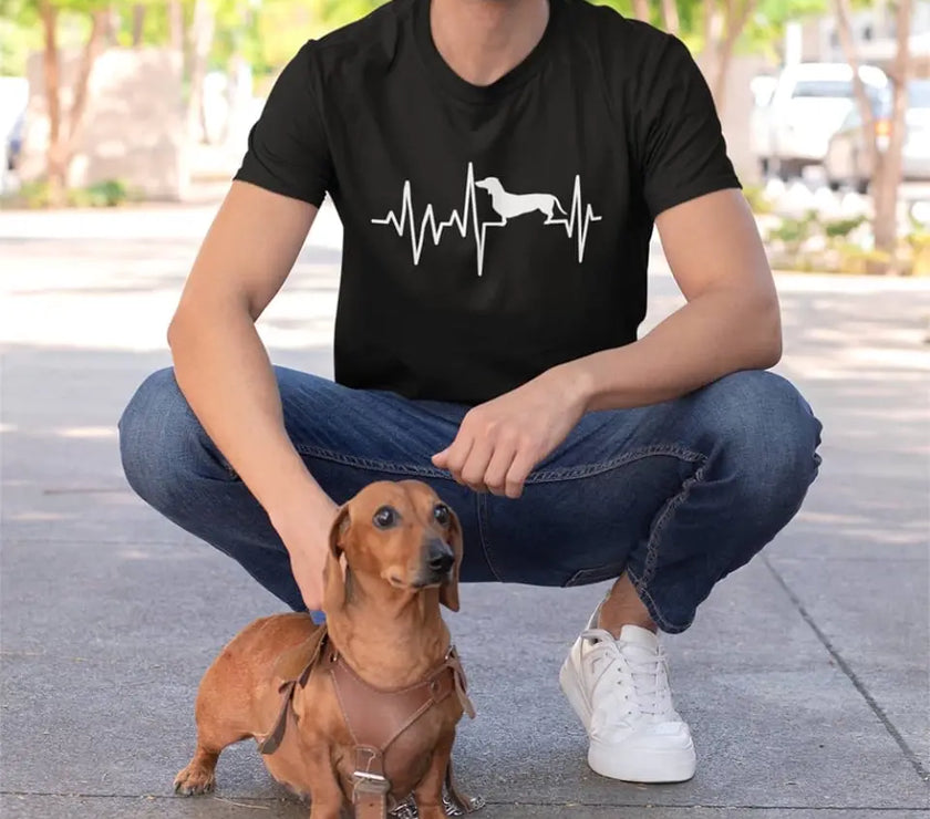Dog Heartbeat ECG Dogs Are My Cardio Top - Select Your Breed