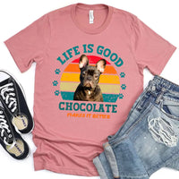 Life is Good My Dog/Cat Makes It Better For Pet Owners Personalized T-shirt