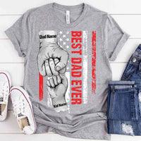 Best Dad Ever Personalized Tee