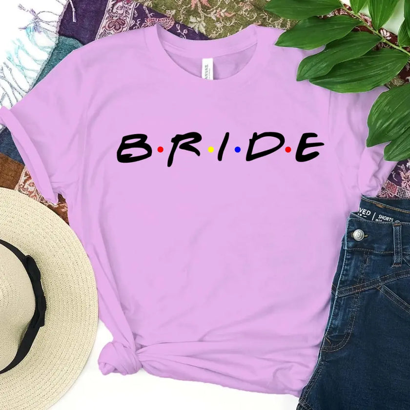 💎 Bachelorette Party Shirts Bride, I Do Crew Tee 🍾
