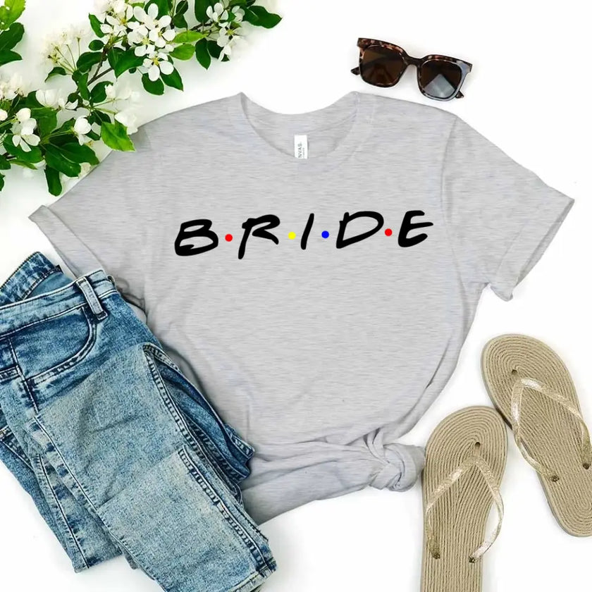 💎 Bachelorette Party Shirts Bride, I Do Crew Tee 🍾