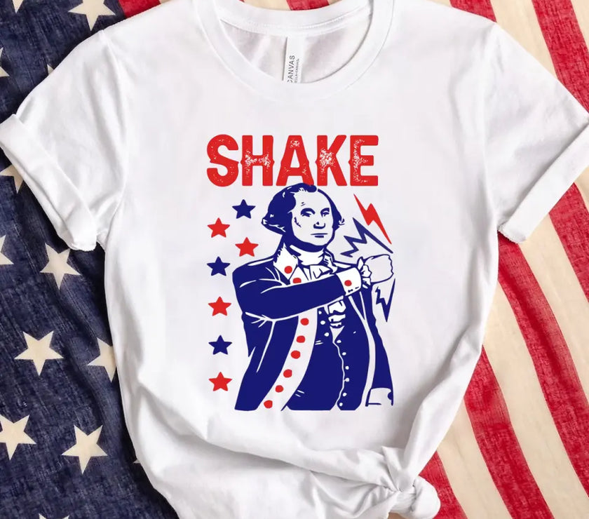 The Presidents Shake And Bake Matching 4th Of July Tees