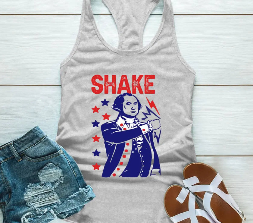 The Presidents Shake And Bake Matching 4th Of July Tank Top