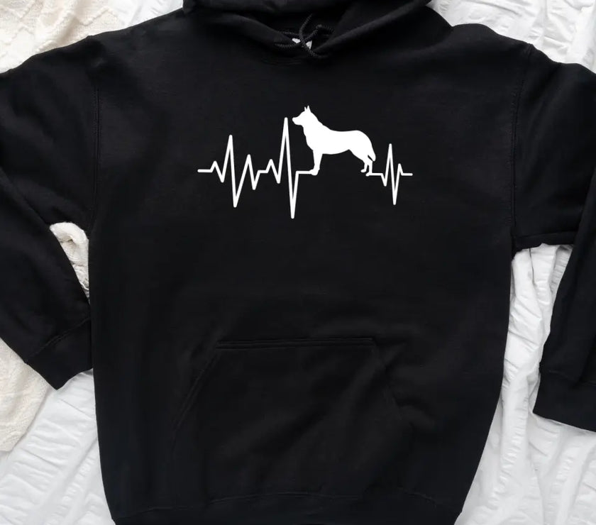 Dog Heartbeat ECG Dogs Are My Cardio Top - Select Your Breed