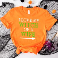 Witch of a Wife and Monster of a Husband Couples Tee