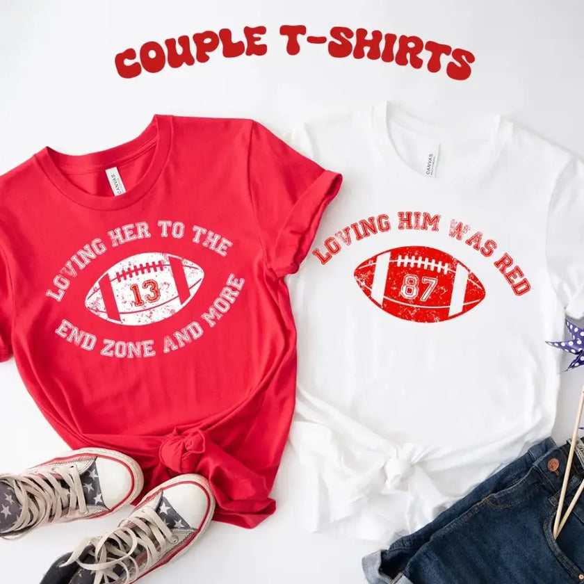 Loving You Was Red Tay & Trav Couple Shirts ❤️