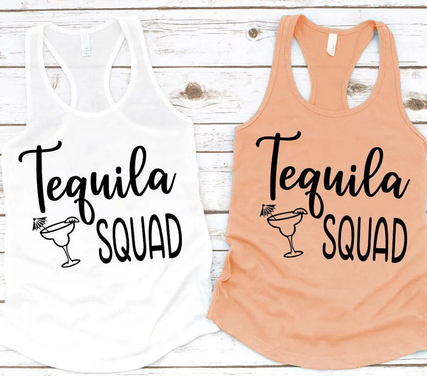 Tequila Squad Ladies Matching Tank Tops