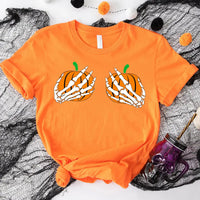 Customizer - $12 TUESDAY | Double Pumpkin Funny Halloween T-Shirt
