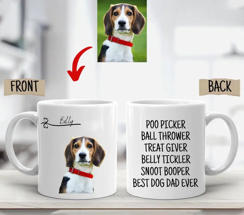 Customizer - Best Dog Dad Personalized Mug, Pet Owner Father's Day