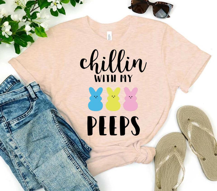 Customizer - Chilling With My Peeps Family Tee