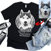 Customizer - Customized Dog Sketch Shirt For Pet Parents