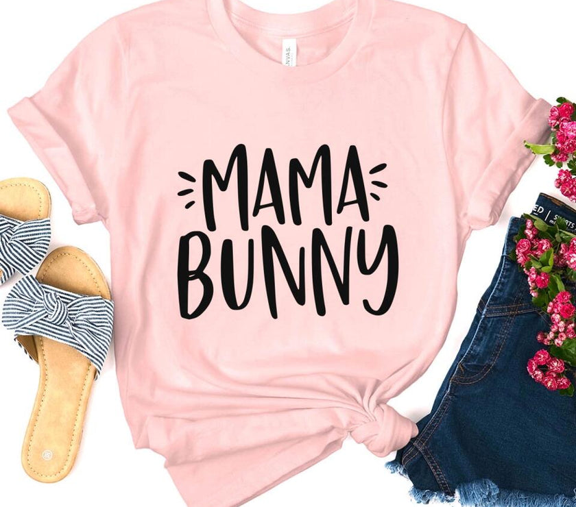 Customizer - Easter Bunny Tee - Mama Bunny With Baby Easter Tee