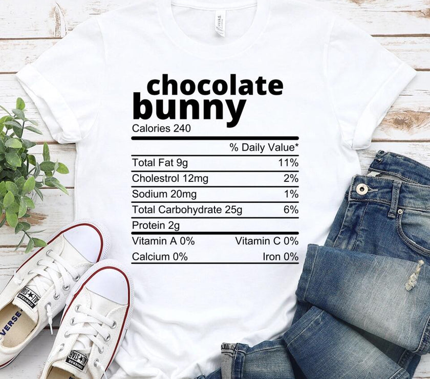 Customizer - Family Easter Chocolate Ingredients Bunny Group Tee