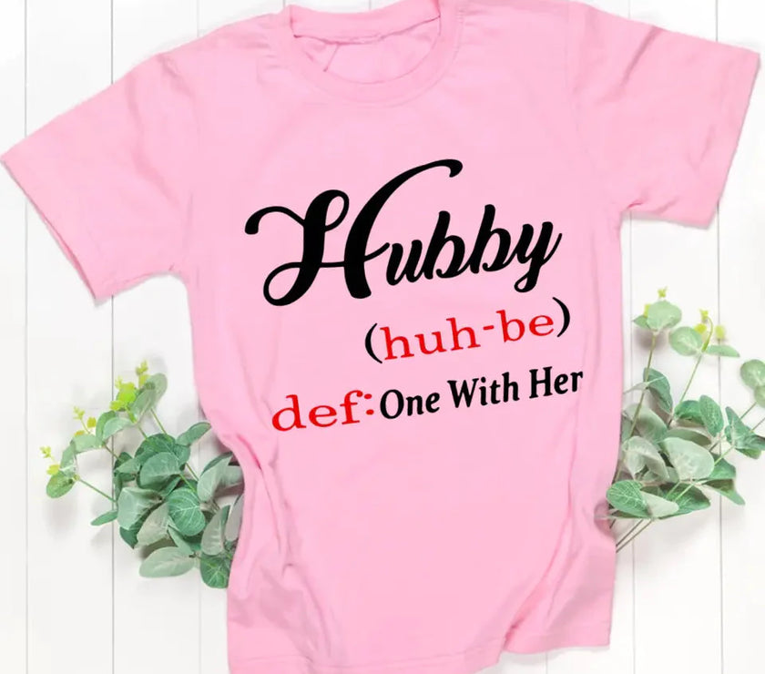 Customizer - Hubby & Wifey Definition Couple Tee