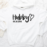 Customizer - Hubby & Wifey Personalized Wedding Date Hoodie