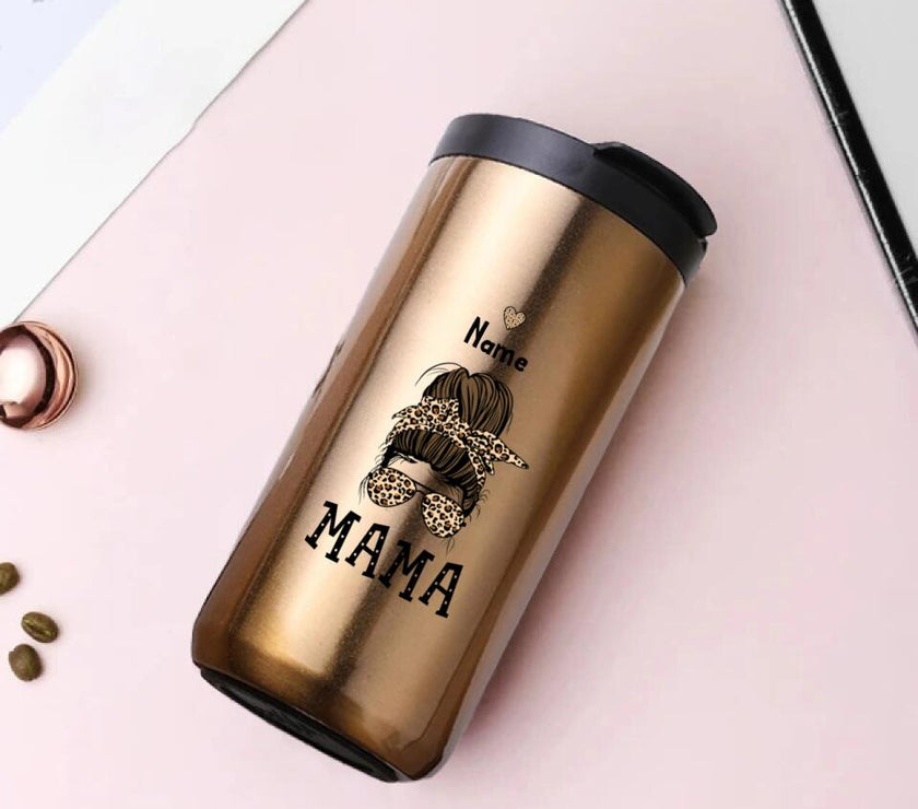 Customizer - Mama And Kids (Messy) Personalized 14oz Coffee Tumbler