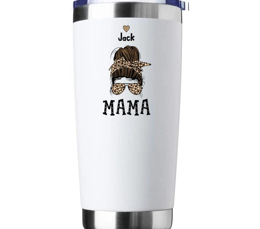 Customizer - Mama And Kids (Messy) Personalized Tumbler