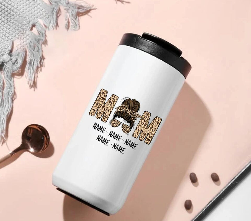 Customizer - Mom And Kids Personalized 14oz Coffee Tumbler