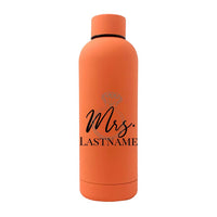 Customizer - Mrs With Ring Personalized Rubber Bottle