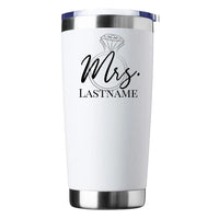 Customizer - Mrs With Ring Personalized Tumbler