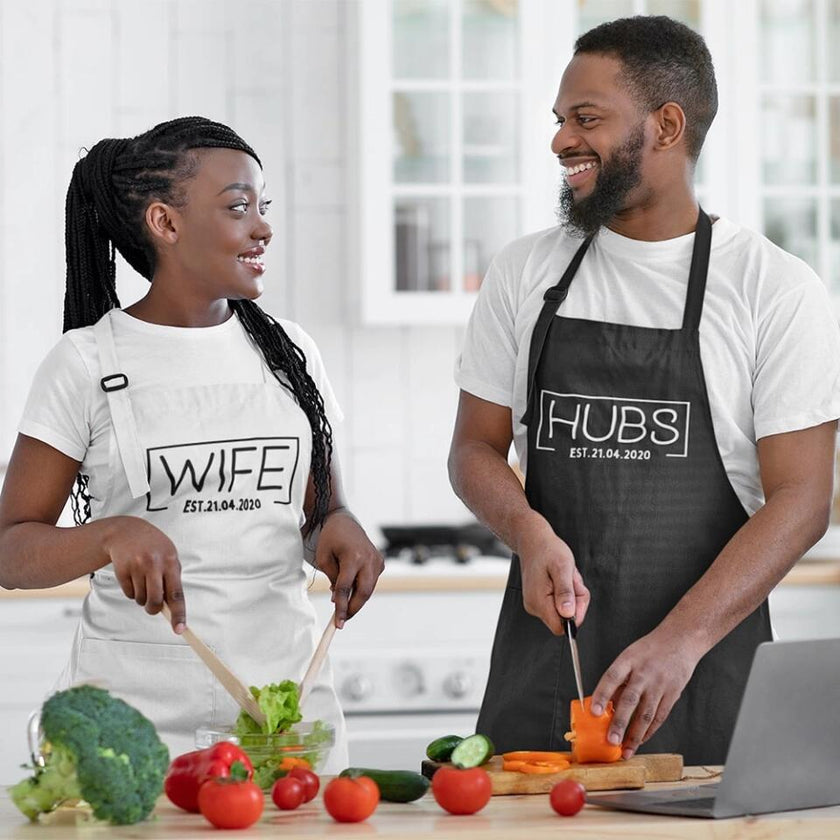 Customizer - Wife Hubs Established Personalized Apron