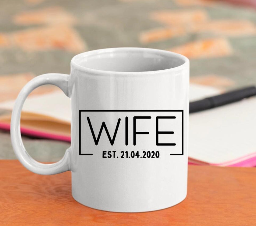 Customizer - Wife Hubs Established Personalized Mug 11oz