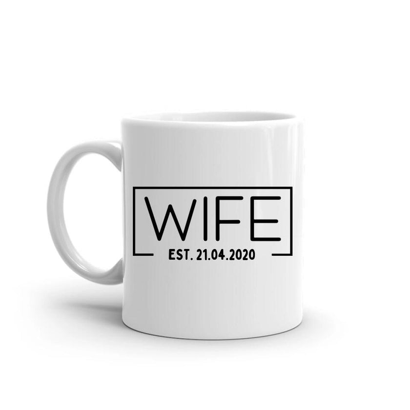 Customizer - Wife Hubs Established Personalized Mug 11oz