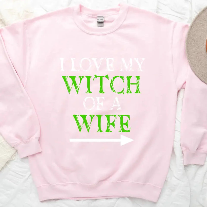 Customizer - Witch Of A Wife And Monster Of A Husband Couples Sweatshirts