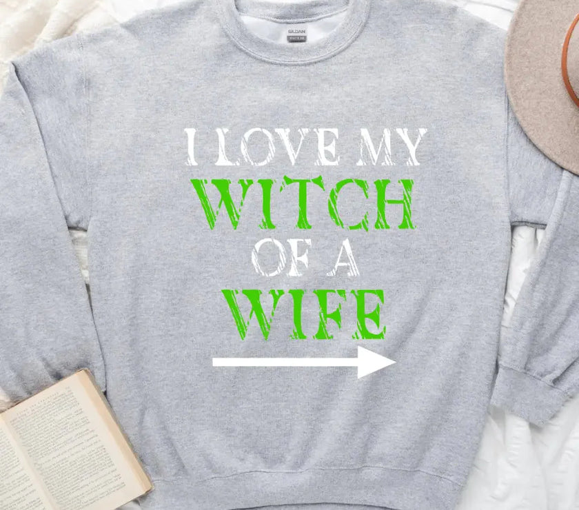 Customizer - Witch Of A Wife And Monster Of A Husband Couples Sweatshirts