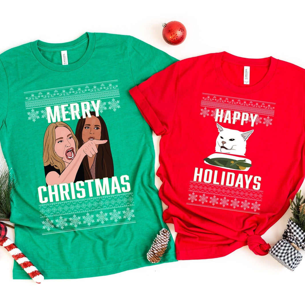 Real Housewives Happy Holidays Tee