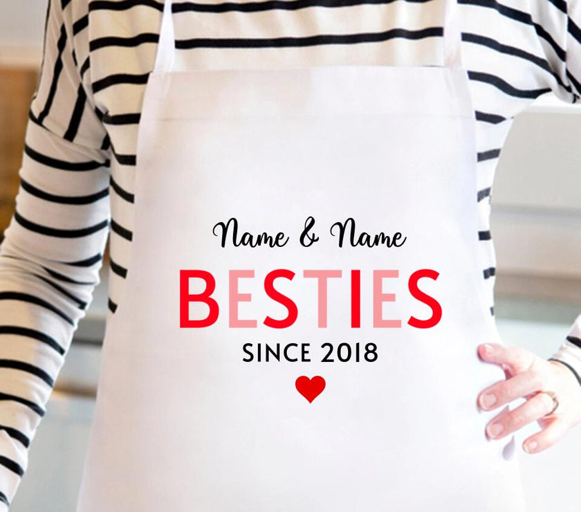 Mommy & Daughter Besties Since Personalized Apron