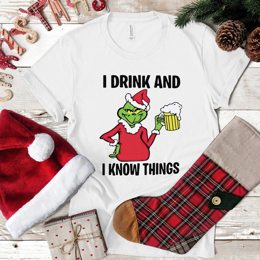I Drink & I Know Things Christmas  Tee