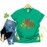 Leopard Clover St. Patty's T-shirt