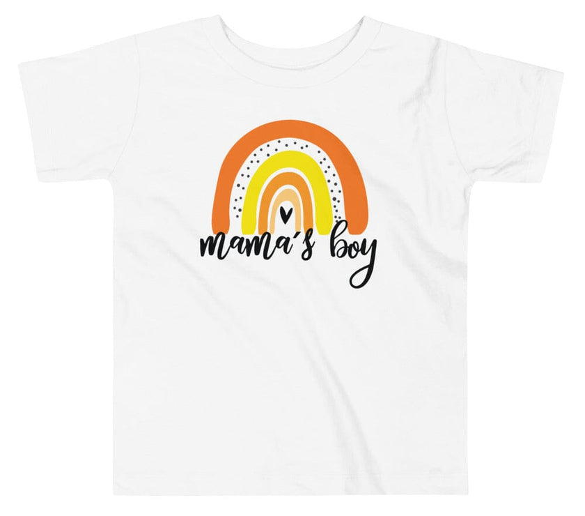 Mamas Boy Toddler Tee - Rainbow