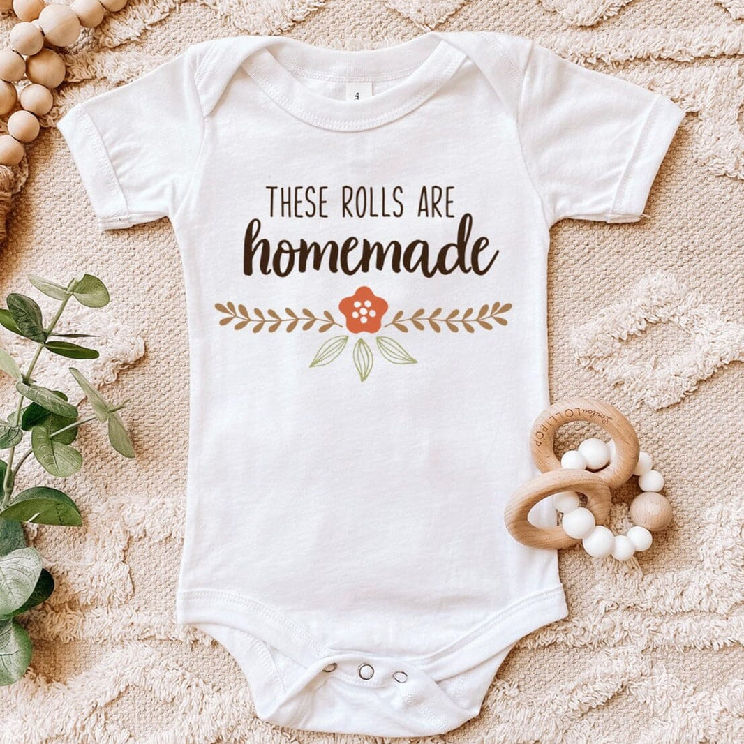 These Rolls Are Homemade! Baby Onesie